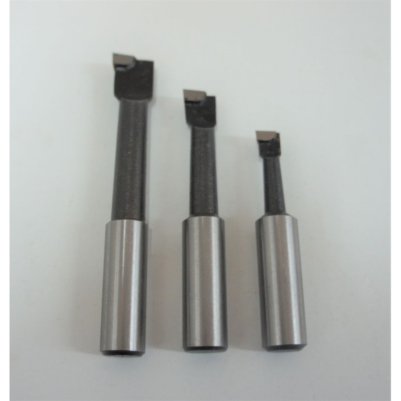 Boring Bar Tools 3 Piece Set Brazed Carbide Tips